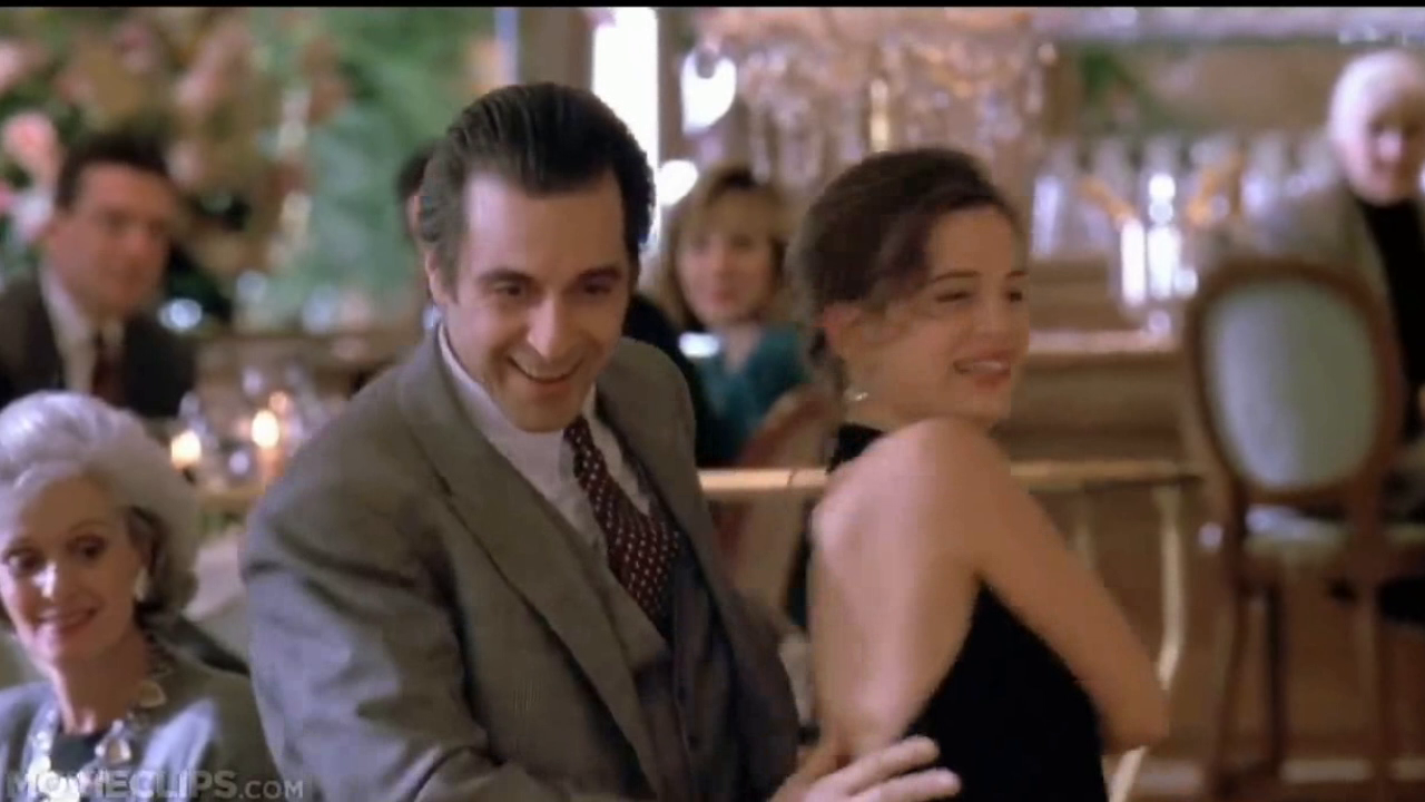 Frame 1 of a multi-person restaurant scene.